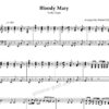 bloody mary lady gaga piano sheet