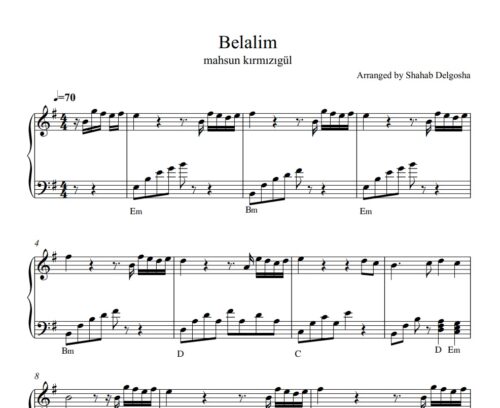 belalim piano sheet