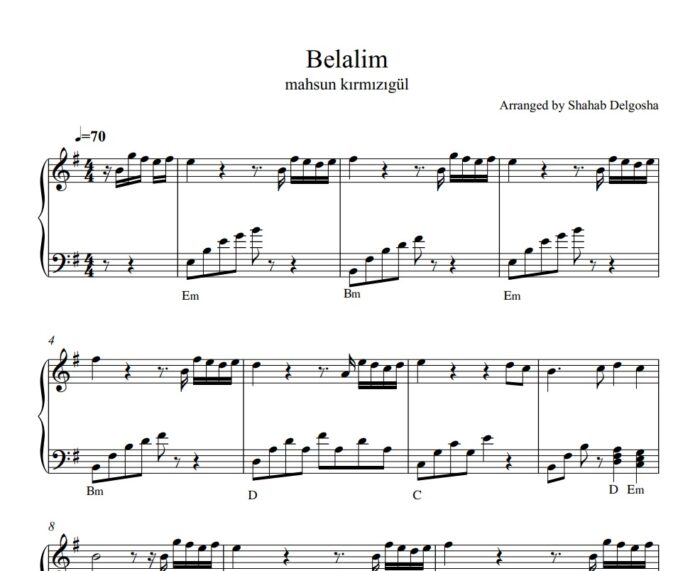 belalim piano sheet