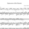 Depression of the director piano sheet