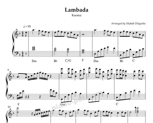 lambada piano sheet