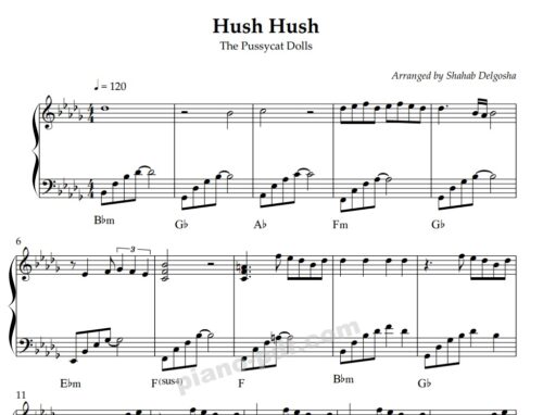 hush hush piano sheet