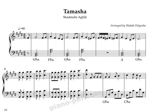 Tamasha Piano Sheet