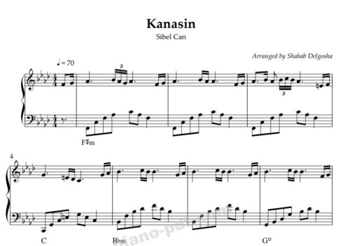 Kanasin Piano Sheet