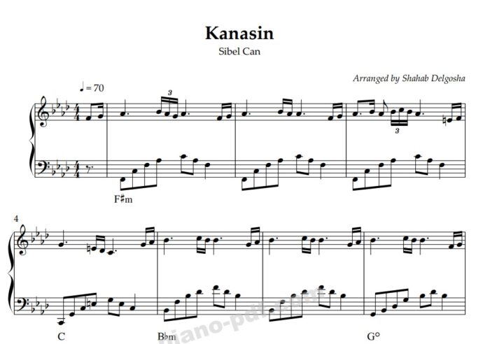 Kanasin Piano Sheet