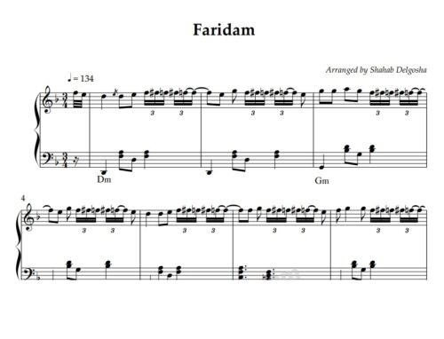 Feridem Piano Sheet