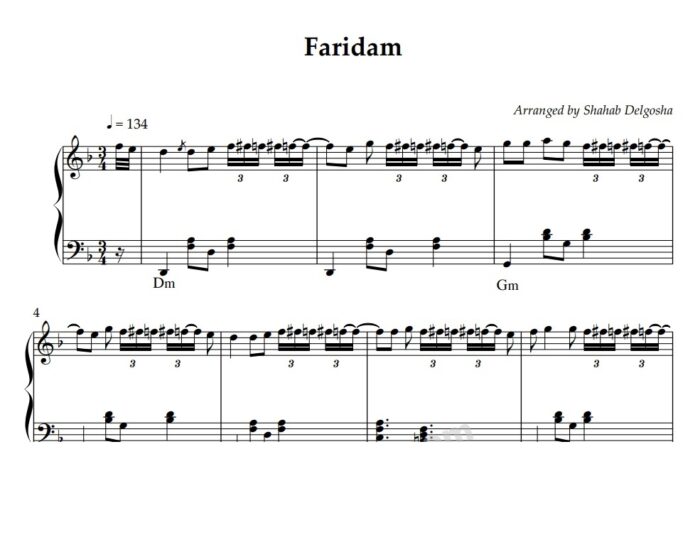 Feridem Piano Sheet