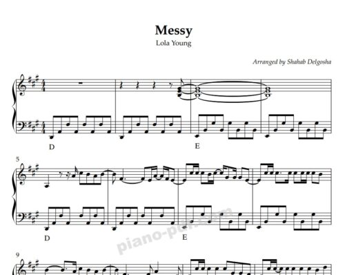 Messy Piano Sheet