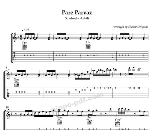 Pare Parvaz Guitar Sheet Music